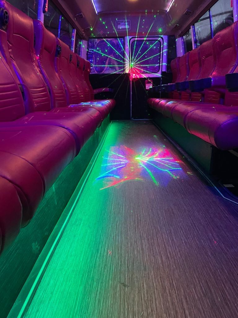 18 seater limo style party shuttles