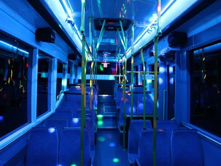 40 seater party bus with laser lights