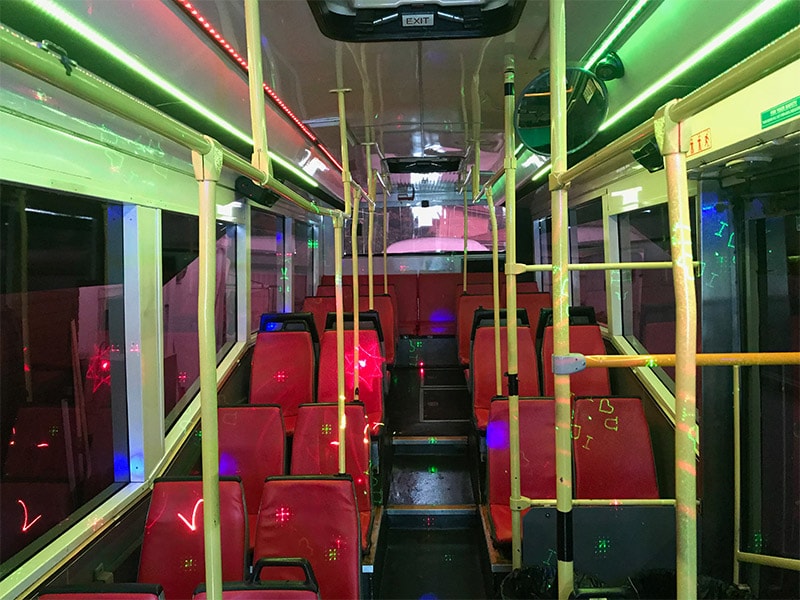 55 passenger party bus