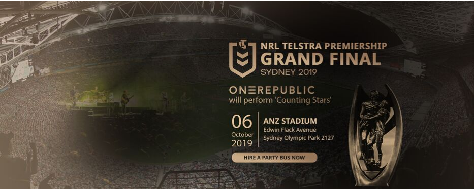 Hire Party Bus for NRL Telstra Grand Final 2019